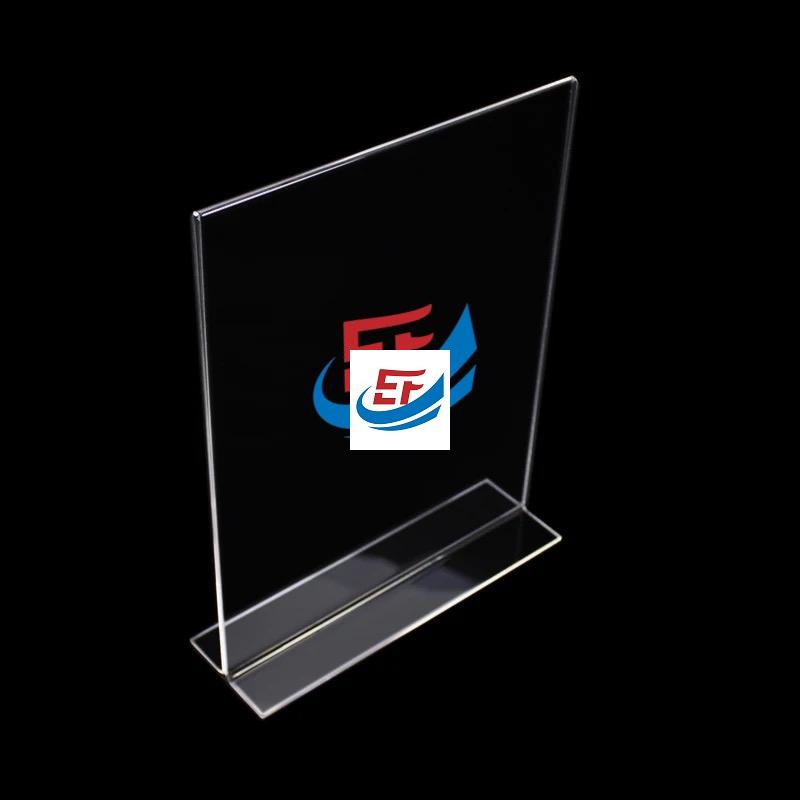 T Shape Acrylic Poster Holder